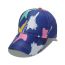 Fashion Blue Color Graffiti Baseball Cap