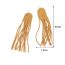 Fashion Gold Stainless Steel Gold Plated Tassel Earrings