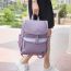 Fashion Purple Canvas Large Capacity Backpack