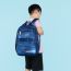 Fashion Blue Trumpet Canvas Large Capacity Backpack