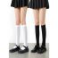 Fashion Calf Socks/white Velvet Solid Color Calf Socks