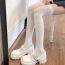 Fashion Calf Socks/milk White Velvet Solid Color Calf Socks
