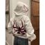 Fashion 4# Polyester Printed Zip Hooded Jacket