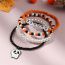 Fashion Color Rice Beads Knitted Letter Beaded Ghost Bracelet Set