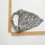 Fashion Small Cashew Nut Black Fabric Printed Triangle Elastic Headband