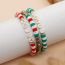 Fashion Color Colorful Polymer Clay Crystal Letter Beads Bead Bracelet Set