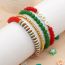 Fashion Color Colorful Polymer Clay Ball Beads Bracelet Set