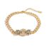 Fashion 7# Geometric Diamond Snake Head Bracelet