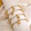 Fashion Jellyfish Copper Beads Pearl Beaded Jellyfish Bracelet