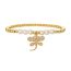 Fashion 6# Copper Beads Pearl Beads Butterfly Bracelet