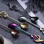 Fashion Dazzling Colors Stainless Steel Musical Note Mixing Spoon