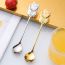 Fashion Lucky Cat-cool Black Stainless Steel Lucky Cat Mixing Spoon