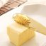 Fashion 2 Pieces In Gift Box [natural Color + Gold] Stainless Steel Geometric Butter Knife Set