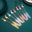 Fashion Feather Fork - Rose Gold Stainless Steel Feather Mixing Spoon