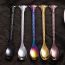 Fashion Colorful Fork Stainless Steel Giraffe Mixing Spoon