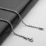 Fashion 3mm Silver-60cm Stainless Steel Geometric Twist Chain Necklace