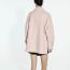 Fashion Pink Solid Color Cotton Lapel Buttoned Jacket
