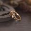 Fashion Gold Copper Flower Ring