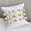 Fashion Love Gold Beads Pearl Beaded Love Bracelet