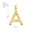 Fashion Single Pendant H [gold] Stainless Steel Letter Pendant