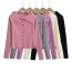 Fashion Purple Polyester Knitted One-shoulder Cardigan Jacket