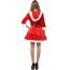 Fashion Red Polyester Christmas Skirt Suit