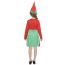 Fashion Red Polyester Christmas Elf Children's Skirt Set