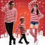 Fashion Children's Style (top + Hat + Glasses) Polyester Geometric Children's Striped Round Neck Bottoming Shirt Hat + Glasses