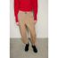 Fashion Khaki Polyester Pleated Legged Trousers