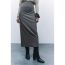 Fashion Grey Polyester Straight Skirt