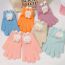 Fashion 16# Green Rabbit Cartoon Doll Children's Five-finger Gloves