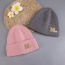 Fashion Pink Letter Embroidered Knitted Beanie