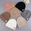 Fashion Camel Geometric Embroidered Knitted Beanie