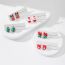 Fashion Christmas Socks Acrylic Geometric Stud Earrings
