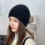 Fashion Black Rabbit Fur Knitted Woolen Hat