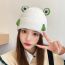 Fashion Red Cartoon Frog Knitted Hood