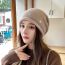 Fashion Grey Knitted Bright Diamond Rolled Brim Pullover Hat