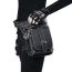 Fashion Black Pu Embroidery Large Capacity Crossbody Bag