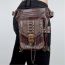 Fashion Light Brown Pu Geometric Large Capacity Crossbody Bag