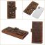 Fashion Brown Pu Carved Cowhide Wallet