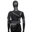Fashion Black Pu Large Capacity Crossbody Bag