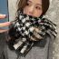 Fashion Black And White 65*185 Faux Cashmere Houndstooth Scarf