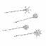 Fashion Snowflake 3#a Alloy Diamond-encrusted Snowflake Clip