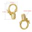 Fashion White Gold Gold-plated Copper Inlaid Zirconium Buckle Diy Link Buckle
