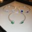 Fashion Bracelet-green-round Marquise Copper Diamond Geometric Round Bracelet