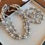 Fashion Bracelet-grey-6mm Geometric Pearl Beads Bracelet
