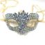 Fashion Ab Color Silver Plating Geometric Diamond Mask