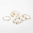 Fashion 3# Gold-plated Copper And Diamond Love Geometric Bracelet