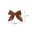 Fashion B Brown Hairpin Leather Bow Hairpin