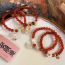Fashion D Red Agate Butterfly Jade Gourd Style Red Onyx Beaded Gourd Bracelet